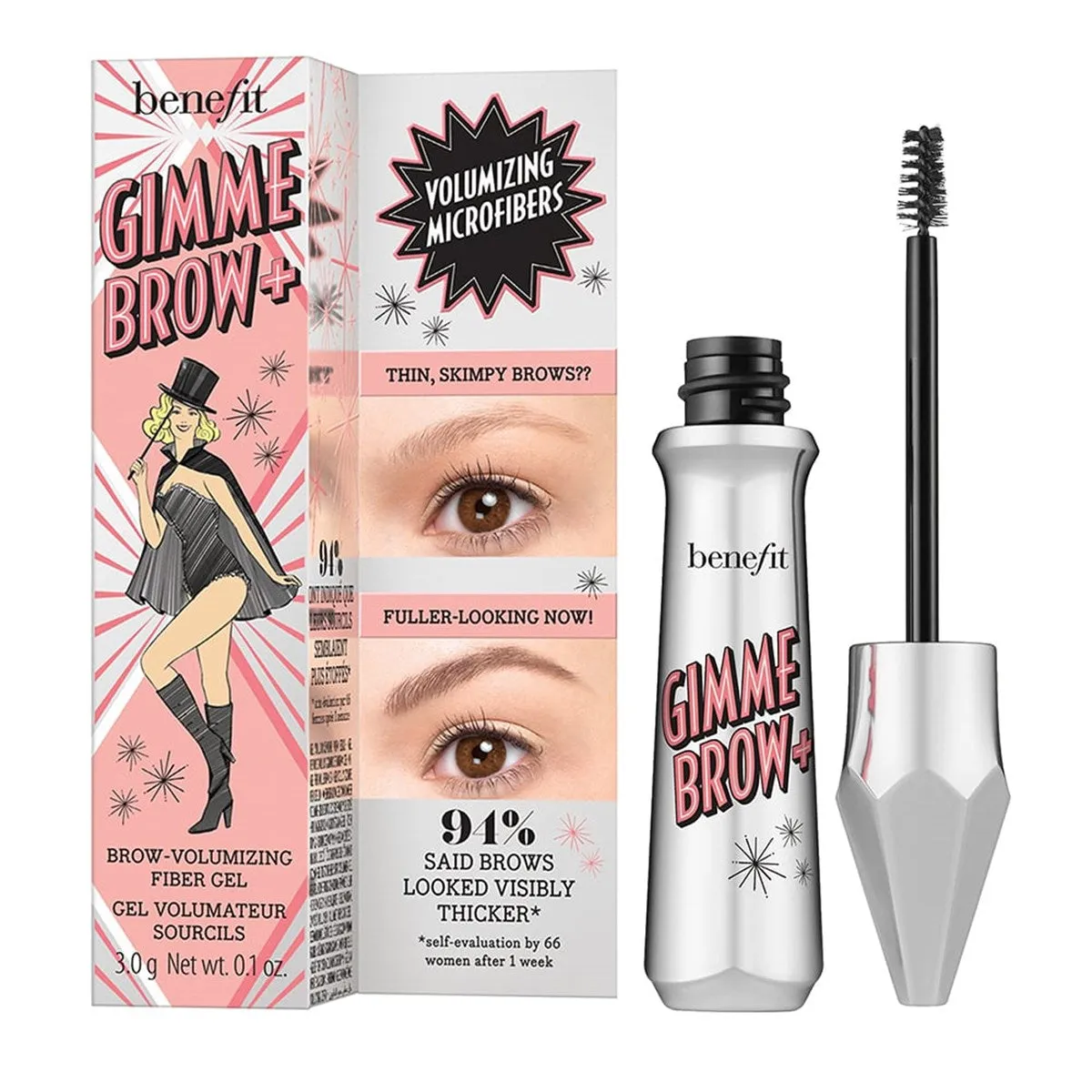 Benefit Gimme Brow  Volumizing Eyebrow Gel- Cool Gray