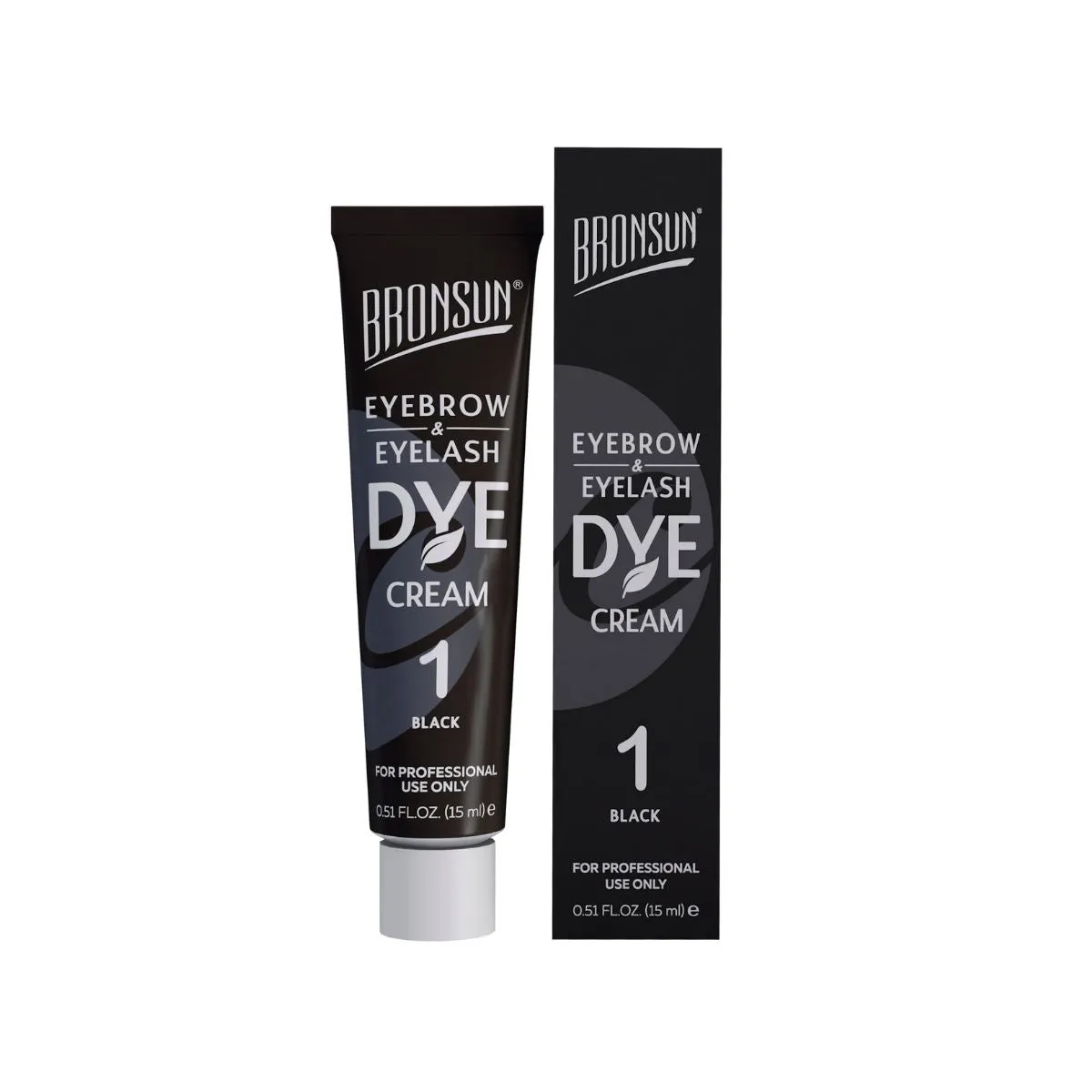 Bronsun Lash & Brow Cream Dye - #1 Black