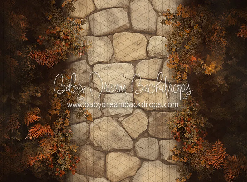 Pumpkin Cozy Cottage Path Fabric Floor (CC)